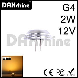 DAXSHINE LED G4 2W DC12V Warm White 2800-3200K 70-80lm        